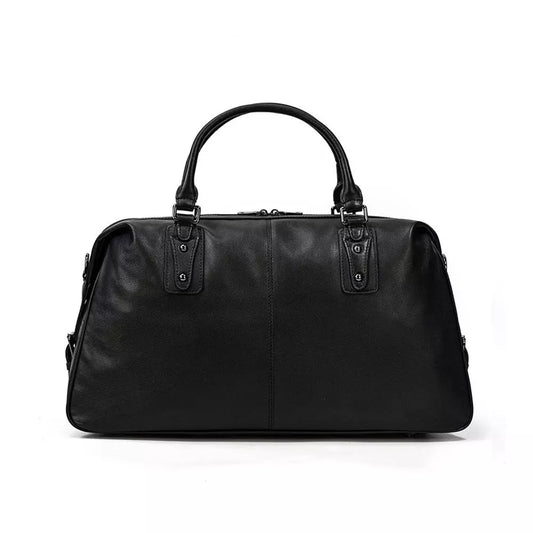 Borsa da viaggio in pelle nera | ALBERT