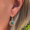 Orecchini Boho Saturno: Turchese & Oro