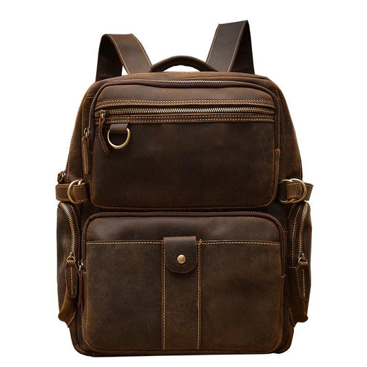 Zaino in Pelle Marrone | TRENTO