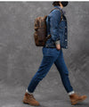 Zaino in Pelle Marrone | TRENTO