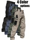 Men's Tactical Cargo Pants- Multi Functional Zippered Pockets for Hiking Construction Travel All Seasons