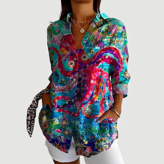 Amalie™ | Blusa con design colorato