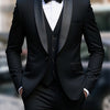Completo da Uomo 3 Pezzi - Giacca - Gilet - Pantaloni - Cravatta Formale - Completo da Sposa - Gilet - Uniforme da Lavoro - Regalo di Natale