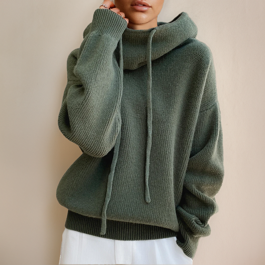 CLOE – MAGLIONE A COLLO ALTO IN LANA MERINO