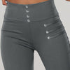Leggings a Vita Alta con Dettaglio di Perline