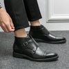 Donovan | Stivali in Pelle con Doppia Cintura Monk