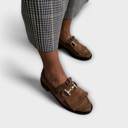 Fleur – Mocassino marrone con punta rotonda