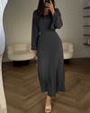 Aiah - Elegante Abito Maxi Tricot