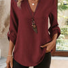 Blusa Fluida con Scollo Aperto
