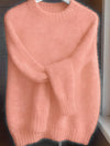 Pullover Elegante con Collo Rotondo in Maglia