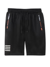 2 pezzi di pantaloni corti casual da uomo per sport all'aperto - Pantaloni corti estivi casual da uomo con tasche con zip, design semplice a tasche multifunzionali, adatti per l'uso quotidiano, corsa, fitness e viaggi all'aperto. Tessuto in maglia 100% po