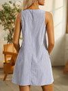 Terri - Vestito Mini a Righe con Tasche