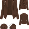 Giacca Biker con Rever e Zip