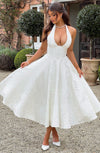 Esmeralda - Abito Midi Senza Maniche con Scollo Halter