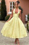 Esmeralda - Abito Midi Senza Maniche con Scollo Halter