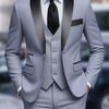 Completo da Uomo 3 Pezzi - Giacca - Gilet - Pantaloni - Cravatta Formale - Completo da Sposa - Gilet - Uniforme da Lavoro - Regalo di Natale