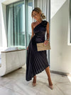 Lizbeth - Abito Maxi con Spalla Fiori