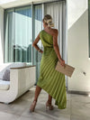 Lizbeth - Abito Maxi con Spalla Fiori