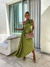 Lizbeth - Abito Maxi con Spalla Fiori
