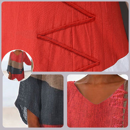 Leviana™ | Tunica V-collo Artistica – Creativa, Leggera & Elegante