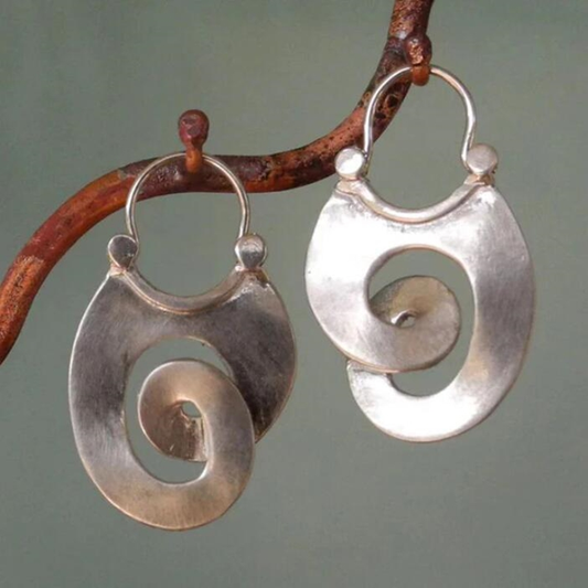 Orecchini a Spirale in Argento Vintage