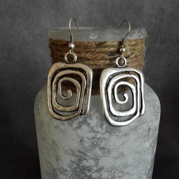 Orecchini a Spirale Vintage in Argento
