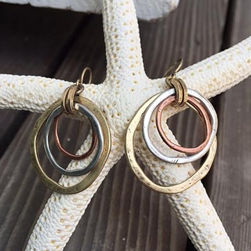 Orecchini Vintage in Oro e Argento