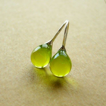 Chic - Orecchini in Cristallo Verde Vintage