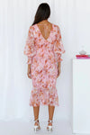 Miley - Vestito Midi con Stampa Floreale