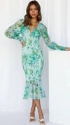 Miley - Vestito Midi con Stampa Floreale