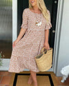 40 Clara | Breezy Tiered Midi Dress