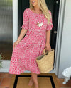 40 Clara | Breezy Tiered Midi Dress