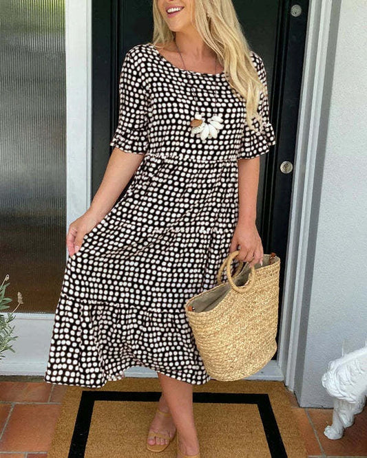 40 Clara | Breezy Tiered Midi Dress