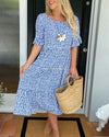 40 Clara | Breezy Tiered Midi Dress
