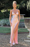 Natalie - Abito Maxi in Raso