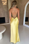 Natalie - Abito Maxi in Raso
