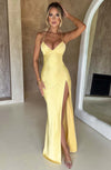 Natalie - Abito Maxi in Raso