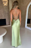 Natalie - Abito Maxi in Raso