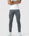 Pantaloni Cargo Marino Elasticizzati