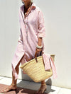Leviana™ | Vestito camicia a righe classiche