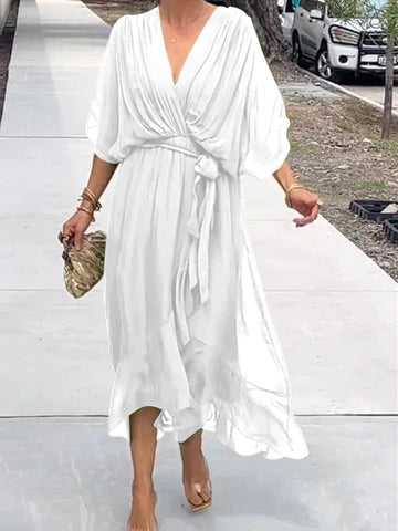 Thyra - Vestito Midi con Scollatura a V