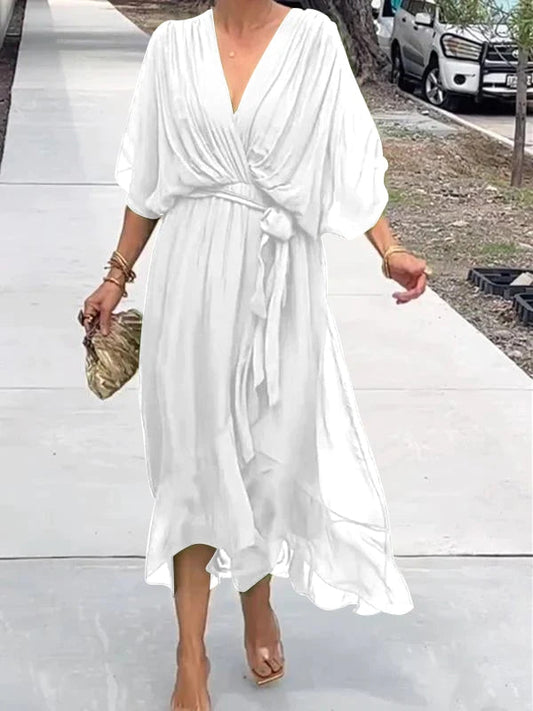 Thyra - Vestito Midi con Scollatura a V