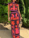 18 Katia - Conjunto estampado Top y Falda