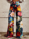 Léna - Pantaloni Ampi Floreali