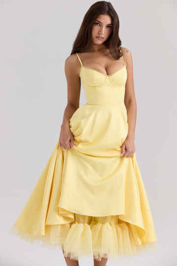 Luce - Abito Midi in Tulle Satinato