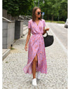 EVA | Abito Elegante con Scollatura a V e Copertura della Pancia
