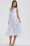 Ariana - Abito Midi Flare con Scollatura a V
