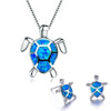 Set di Gioielli con Tartaruga Marina Opale
