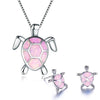 Set di Gioielli con Tartaruga di Opale