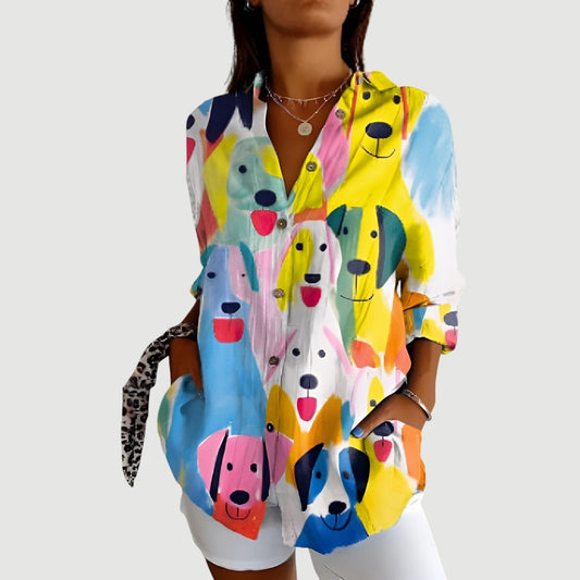 Laura™ | Blusa con design colorato
